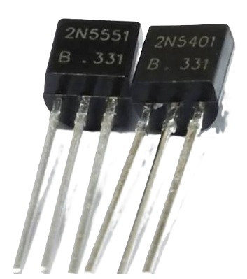 transistor 2n5551 2n5401 pada BBk AV210